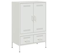 vidaXL Highboard White 68x39x101.5 cm Steel