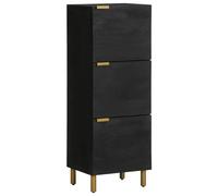 Highboard Sideboard Storage Cabinet Cupboard Black Engineered Wood vidaXL