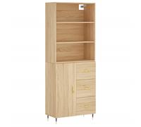 Highboard Sideboard Storage Cabinet Cupboard Cabinet Engineered Wood vidaXL
