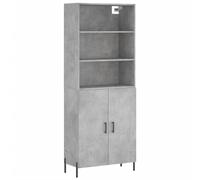 (concrete grey, 2 doors) vidaXL Highboard Sideboard Storage Cabinet Home Side Cabinet Engineered Wood