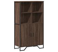 vidaXL Highboard Brown Oak 79.5x35.5x137.5 cm Engineered wood, Brown