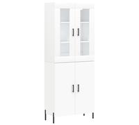 Highboard Storage Cabinet Sonoma Oak 69.5x34x180cm Engineered Wood 2-Door Wall.