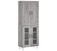 vidaXL Highboard Sideboard Storage Cabinet Side Cabinet White Engineered Wood