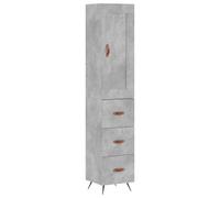(high gloss white, 3 drawers) vidaXL Highboard Sideboard Tall Storage Cabinet Side Cabinet Engineered Wood