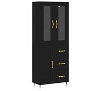 (white, 1 wood door 3 drawers) vidaXL Highboard Sideboard Tall Storage Cabinet Side Cabinet Engineered Wood