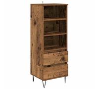 vidaXL Highboard with Drawer Old Wood 40 x 36 x 110 cm Engineered Wood