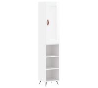 vidaXL Highboard White 34.5x34x180 cm Engineered Wood, White