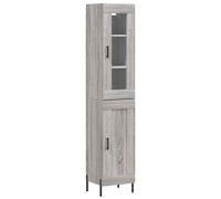 (concrete grey, 1 door) vidaXL Highboard Sideboard Tall Storage Cabinet Side Cabinet Engineered Wood