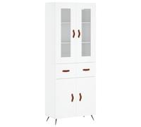 vidaXL Highboard White 69.5x34x180 cm Engineered Wood, White