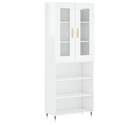 vidaXL Highboard Grey Sonoma 69.5x34x180 cm Engineered Wood, Grey