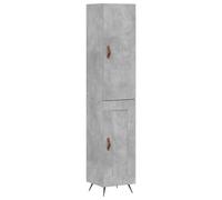 (concrete grey) vidaXL Highboard Sideboard Cupboard Side Cabinet Brown Oak Engineered Wood