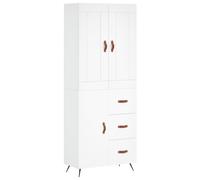 vidaXL Highboard Concrete Grey 69.5x34x180 cm Engineered Wood, Grey