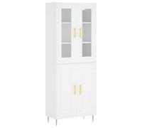 (concrete grey, 2 wood doors) vidaXL Highboard Sideboard Tall Storage Cabinet Side Cabinet Engineered Wood