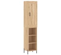 vidaXL Highboard White 34.5x34x180 cm Engineered Wood
