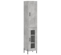 vidaXL Highboard White 34.5x34x180 cm Engineered Wood