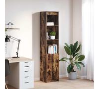 Highboard Smoked Oak 37.5x35x180 cm Engineered Wood Berkfield Home Brown One Size