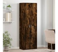 Highboard Smoked Oak 60x35x180 cm Engineered Wood Berkfield Home Brown One Size