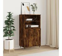 Highboard Smoked Oak 60x36x110 cm Engineered Wood Berkfield Home Brown One Size