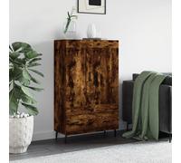 Highboard Smoked Oak 69.5x31x115 cm Engineered Wood Berkfield Home Brown One Size