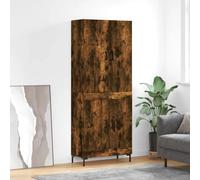 Highboard Smoked Oak 69.5x34x180 cm Engineered Wood