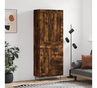 Highboard Smoked Oak 69.5x34x180 cm Engineered Wood Berkfield Home Brown One Size