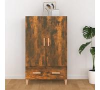 Highboard Smoked Oak 70x31x115 cm Engineered Wood Berkfield Home Brown One Size
