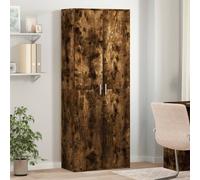 Highboard Smoked Oak 70x35x180 cm Engineered Wood Berkfield Home Brown One Size