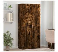 Highboard Smoked Oak Engineered Wood 80x39x178 cm Tall Storage Cabinet 2-doors.