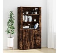 Highboard Smoked Oak Engineered Wood Berkfield Home Brown One Size