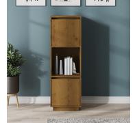 Vidaxl Highboard Honey Brown 38X35X117 Cm Solid Wood Pine, Brown