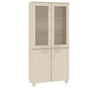 (honey brown) vidaXL Highboard Solid Wood Pine Wooden Storage Shelf Sideboard Multi Colours
