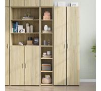Highboard Sonoma Oak 30x41x185cm Engineered Wood Tall Storage Cabinet Slim Home