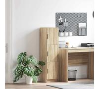 vidaXL Highboard Sonoma Oak 31.5 x 32 x 122.5 cm, Modern, Rectangular Highboard Furniture for Living Room, Efficient Storage Cabinet, Minimalist Design, Stylish Home Decor