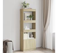 (sonoma oak, 63 x 33 x 180 cm) vidaXL Highboard Sideboard Storage Organiser Cabinet Cupboard Engineered Wood