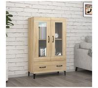 Highboard Sonoma Oak 70x31x115 cm Engineered Wood & Iron Modern Storage Compact
