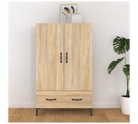Highboard Sonoma Oak 70x31x115 cm Engineered Wood & Iron Slim Storage Unit Entry