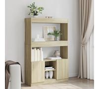 Highboard¬†Sonoma Oak 92x33x140 cm Engineered Wood Berkfield Home Brown One Size