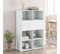 Highboard Storage Cupboard Engineered Wood Display Cabinet Shelving Unit