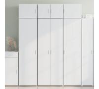 Highboard Tall Cabinet White 70x42.5x185 cm Engineered Wood