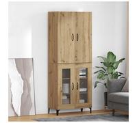 Highboard wall-mounted cabinet Artisan Oak 69.5x34x180cm Engineered Wood 2 Doors