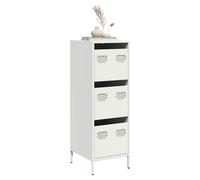 vidaXL Highboard White 39x35x103.5 cm Steel, White