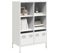 vidaXL Highboard White 68x39x103.5 cm Steel, White