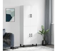 Highboard White 69.5x34x180 cm Engineered Wood Berkfield Home White One Size