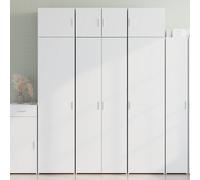 Highboard White 70x42.5x185 cm Engineered Wood