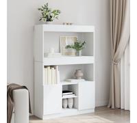 Highboard¬†White 92x33x140 cm Engineered Wood Berkfield Home White One Size