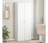 Highboard White Engineered Wood 70x35x180cm Modern Storage Cabinet Doors EasyFit