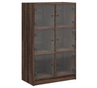 Highboard with Doors Sideboard Side Cabinet Brown Oak Engineered Wood vidaXL