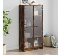 Highboard with Doors Bookshelf Storage Rack Cabinet Engineered Wood vidaXL