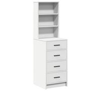 vidaXL Highboard Black oak 40 x 41 x 135 cm Engineered wood, Black