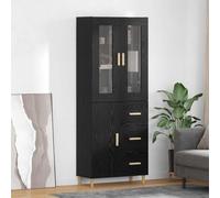 vidaXL Highboard Old Wood 69.5 x 34 x 180 cm Engineered Wood